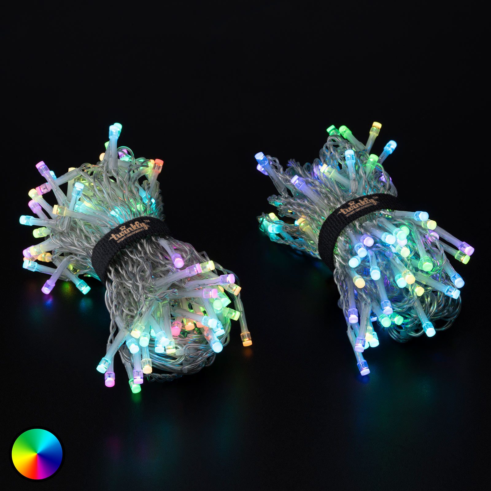 Smart LED-ljusgardin Twinkly för app, RGB