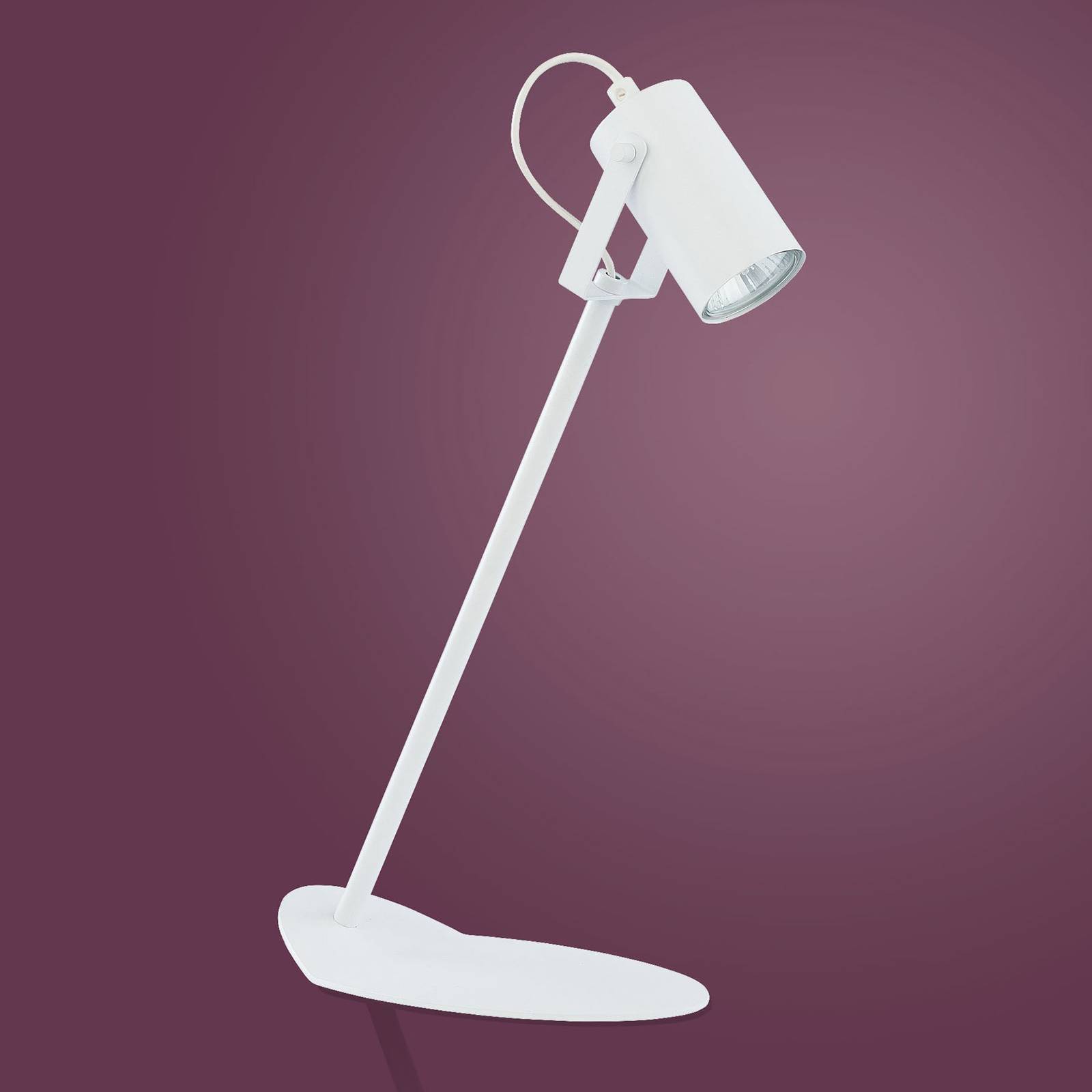 Bordslampa Redo av metall, vit