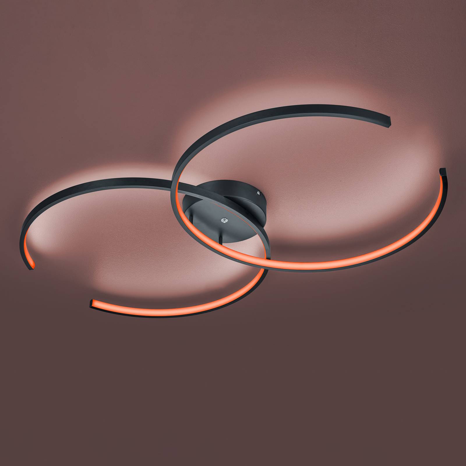 Trio WiZ Citizen LED-taklampa, svart matt