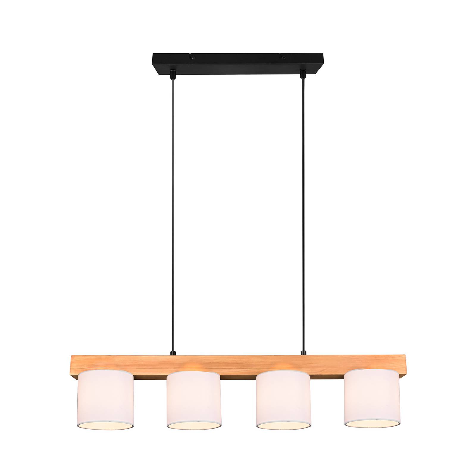 Pendellampa Cameron, 4 lampor, vit