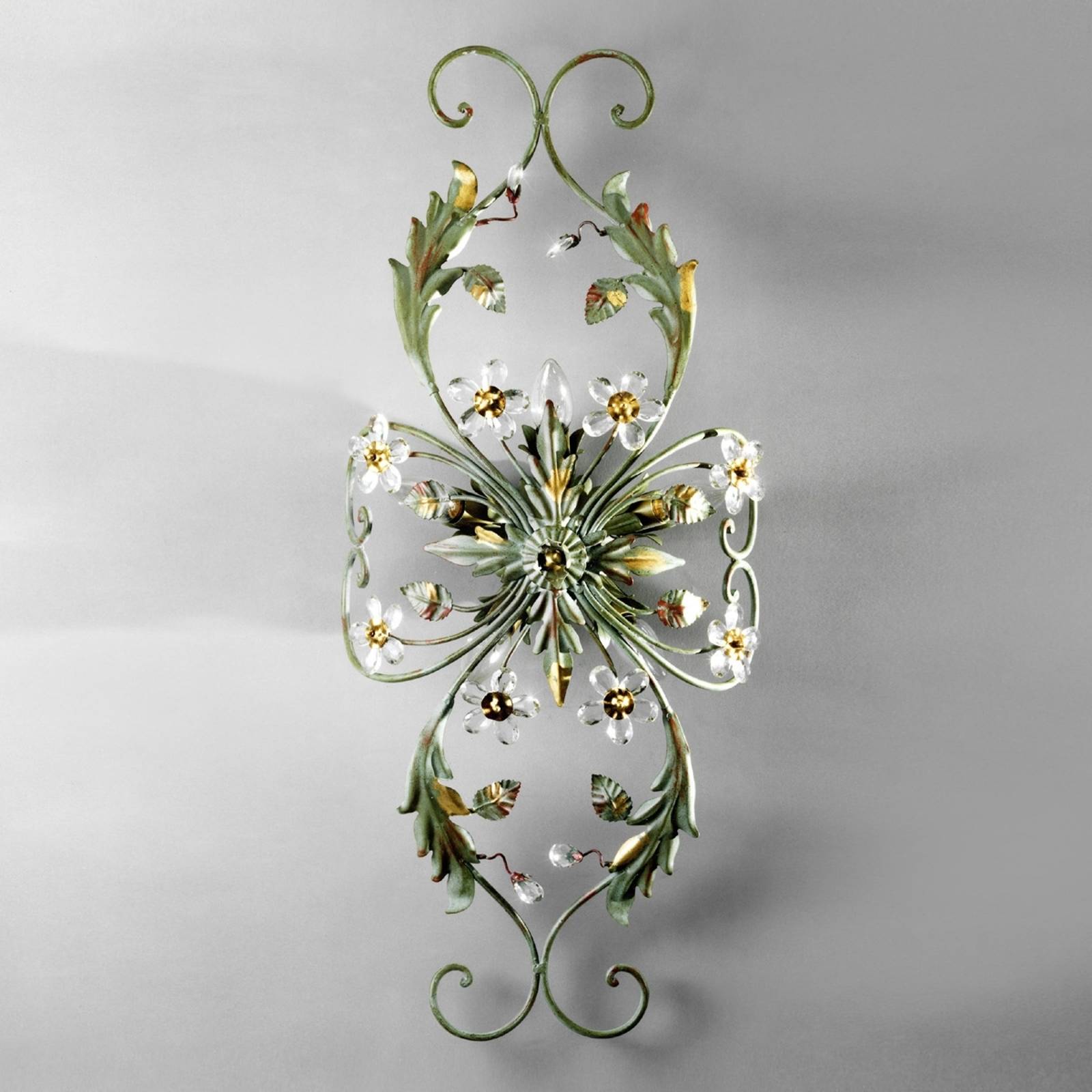 Grön blominspirerad taklampa ALESSANDRIA