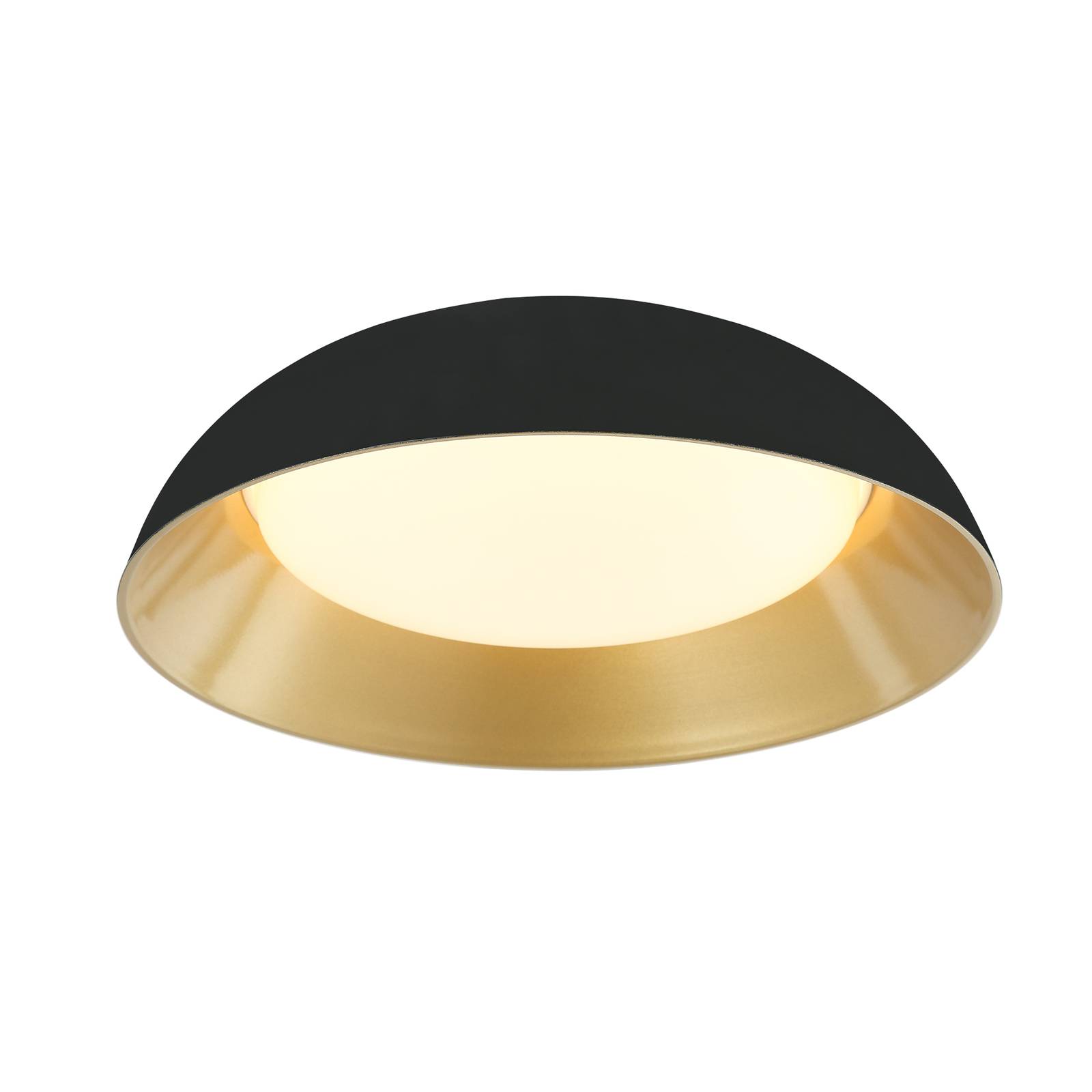 Lindby Juliven LED-taklampa, svart-guld