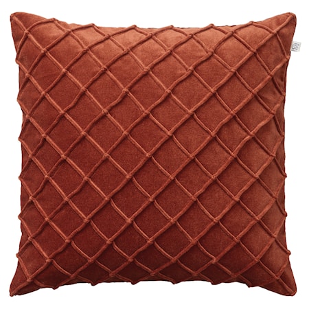 Deva Kuddfodral Sammet Rost 50x50 cm