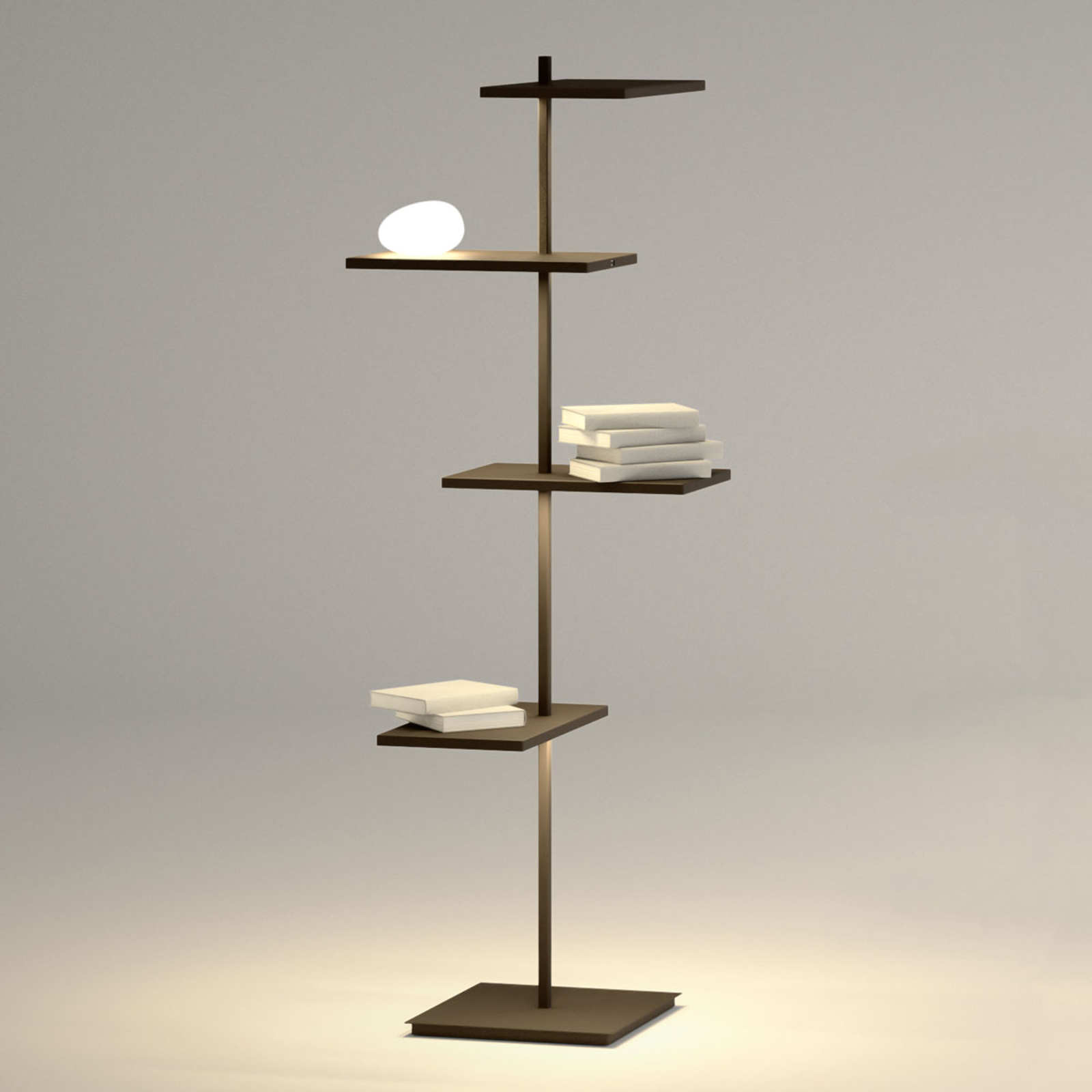 Multifunktionell LED-golvlampa Suite 133 cm