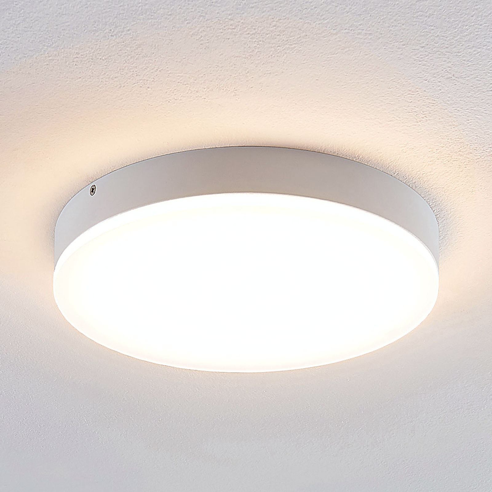 Lindby Leonta LED-taklampa, vit, Ø 25 cm