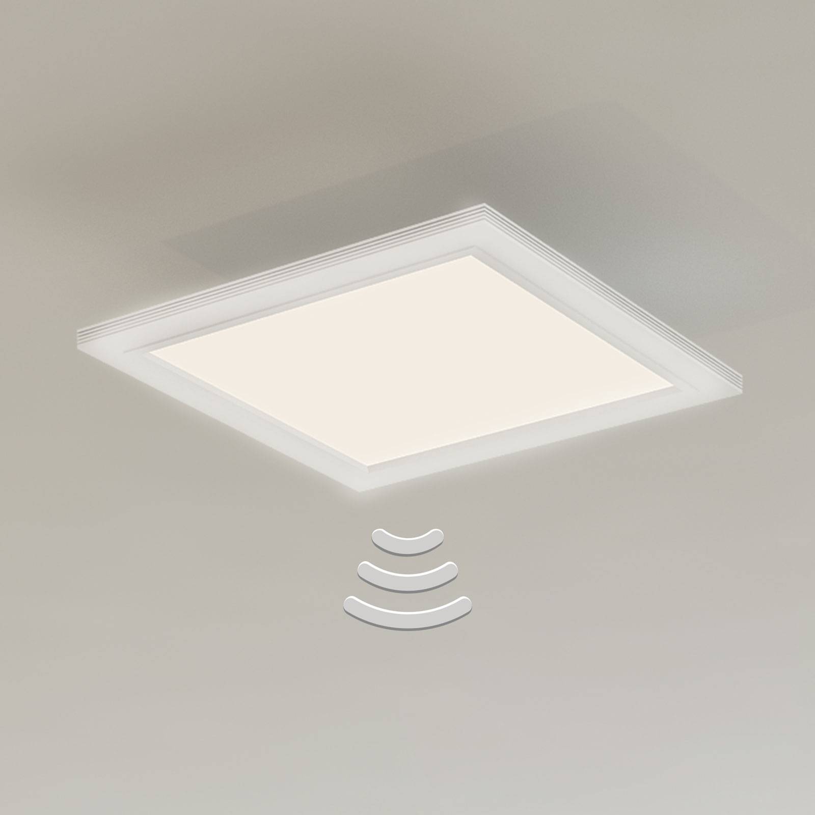 LED-taklampa 7187-016 med sensor, 29,5x29,5cm