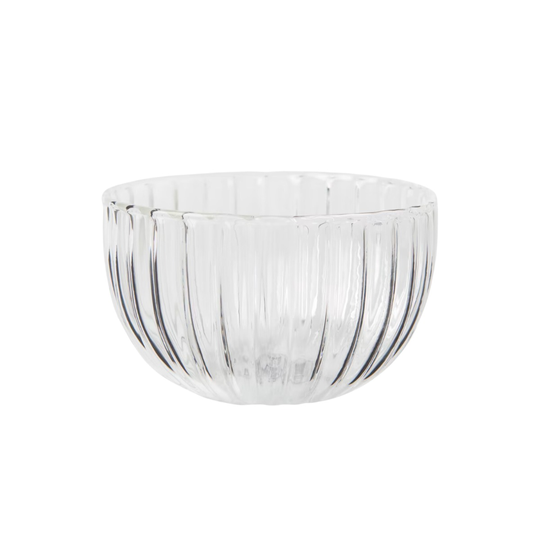 Åhléns Home Skål Rill glas 12 cm klar