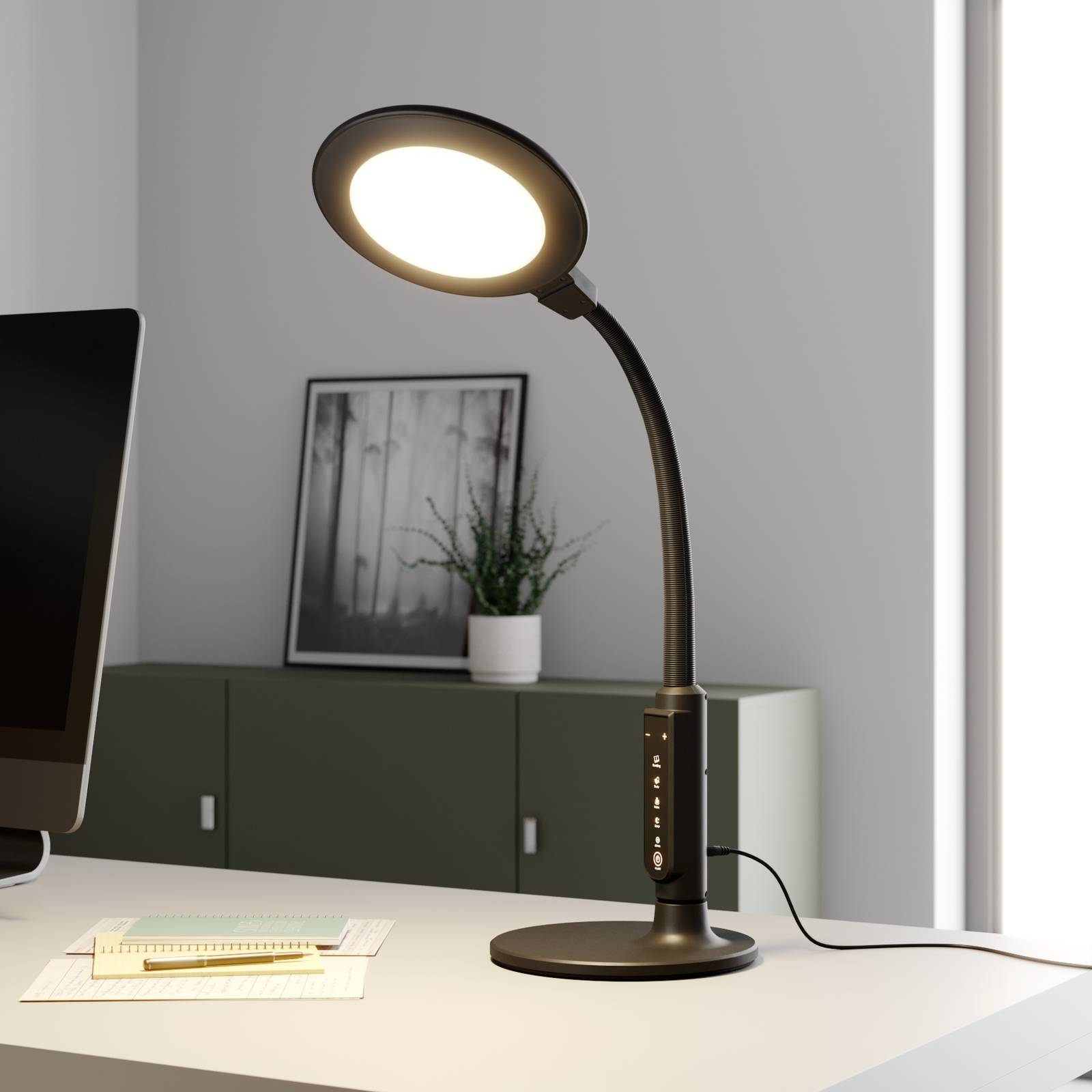 Arcchio Hanke LED-skrivbordslampa, dimbar