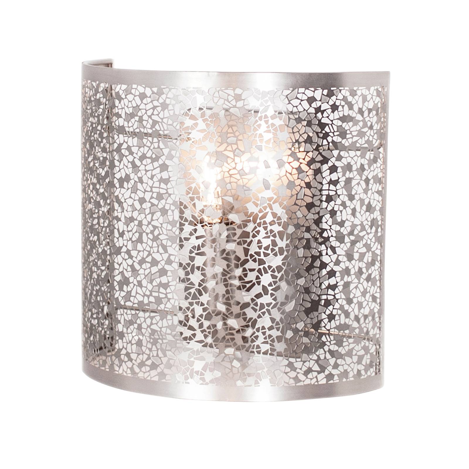 By Rydéns Mesh vägglampa, silver