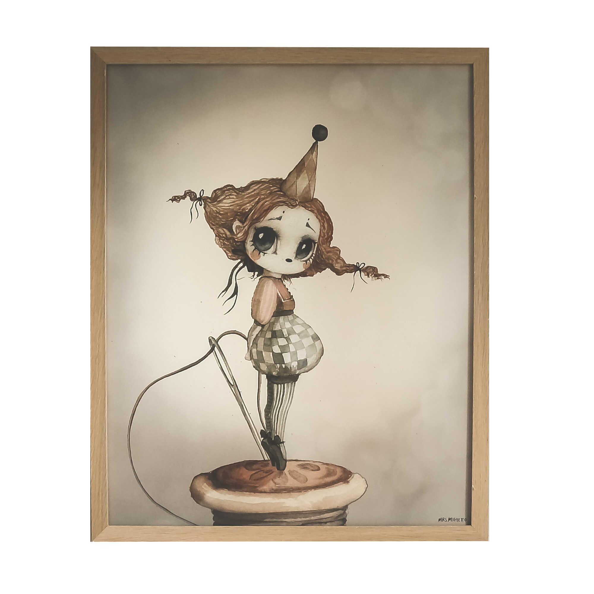 Mrs Mighetto Miss Gertrud 40 x 50 cm