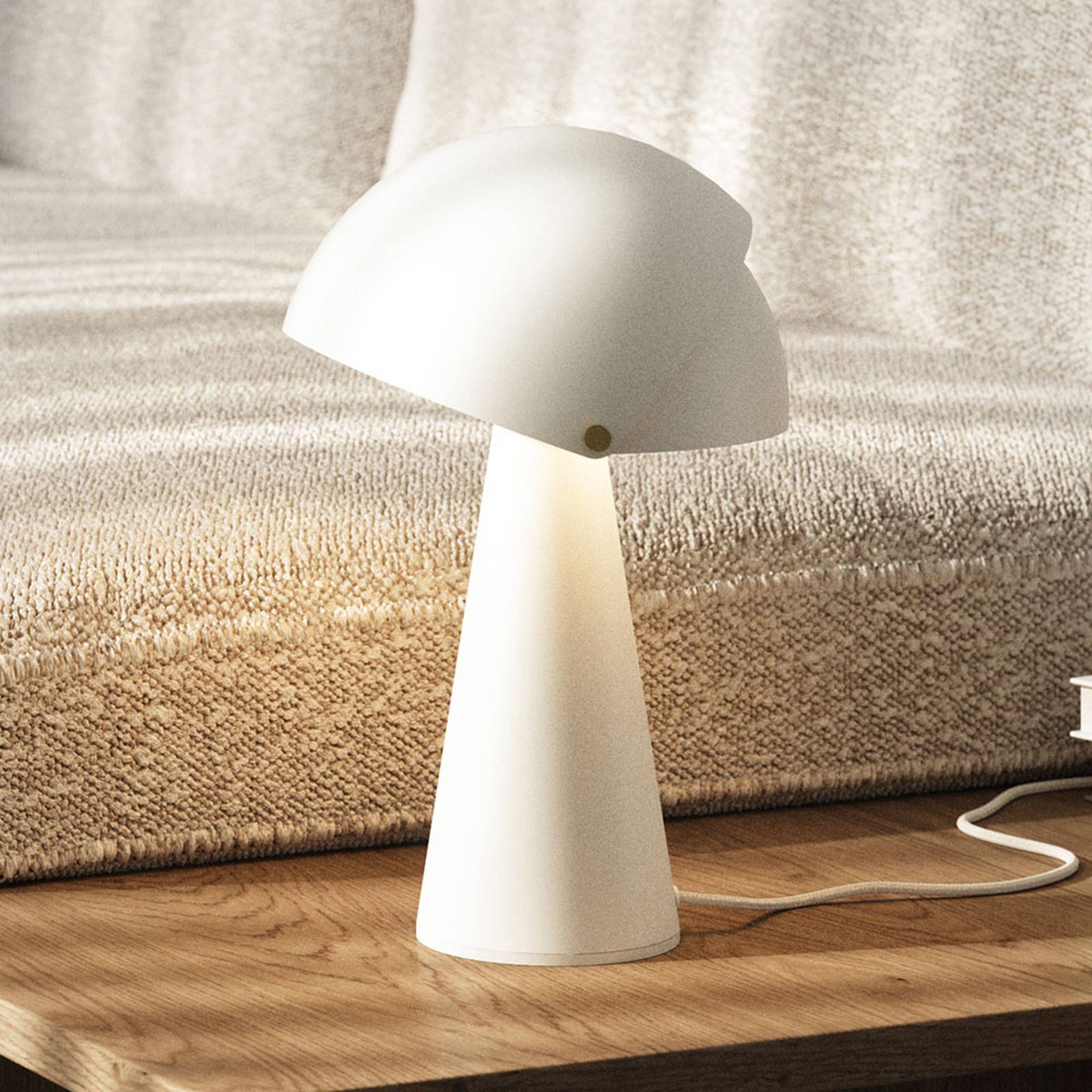 Bordslampa Align med vippbar skärm, vit