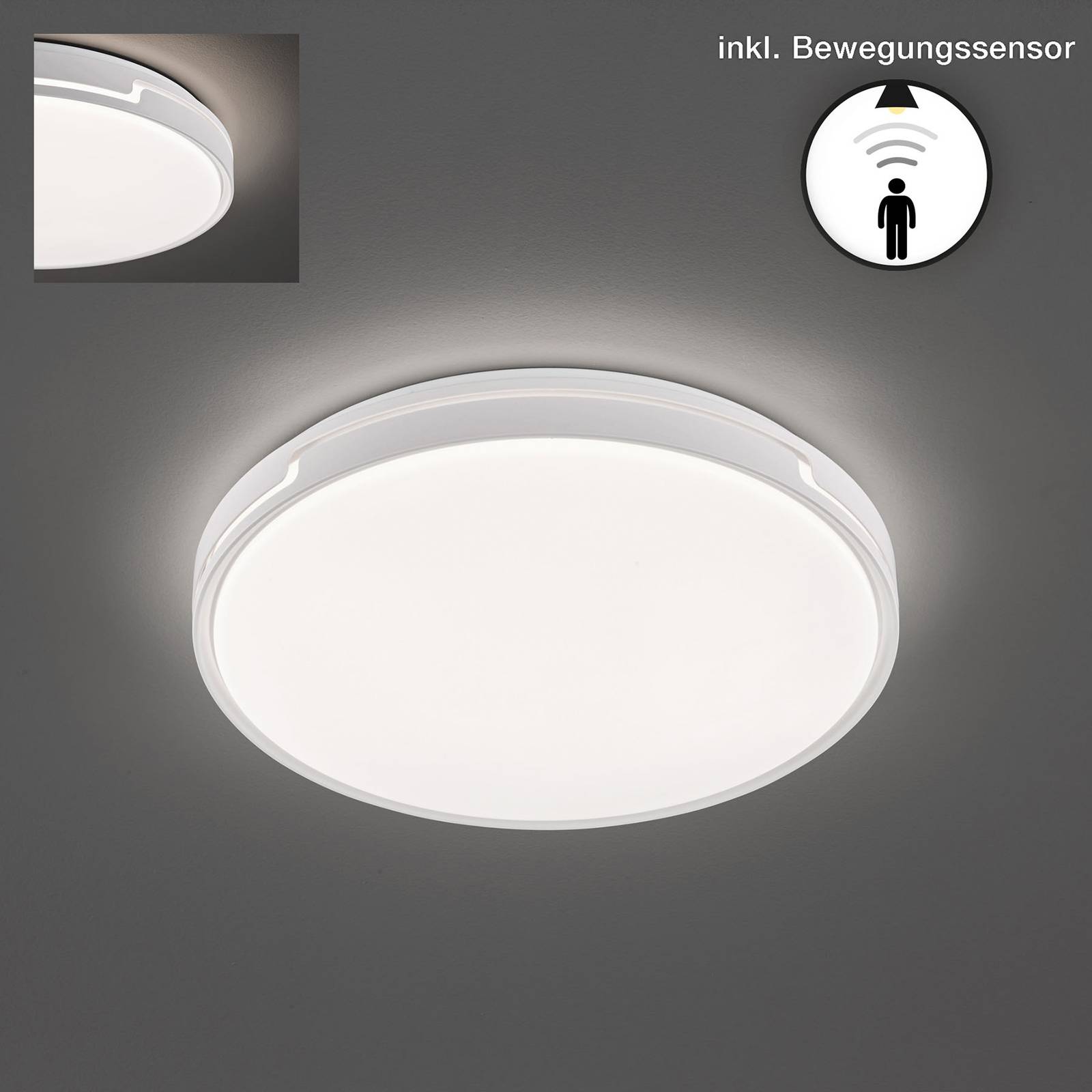 LED-taklampa Tex BS rörelsevakt Ø 49 cm