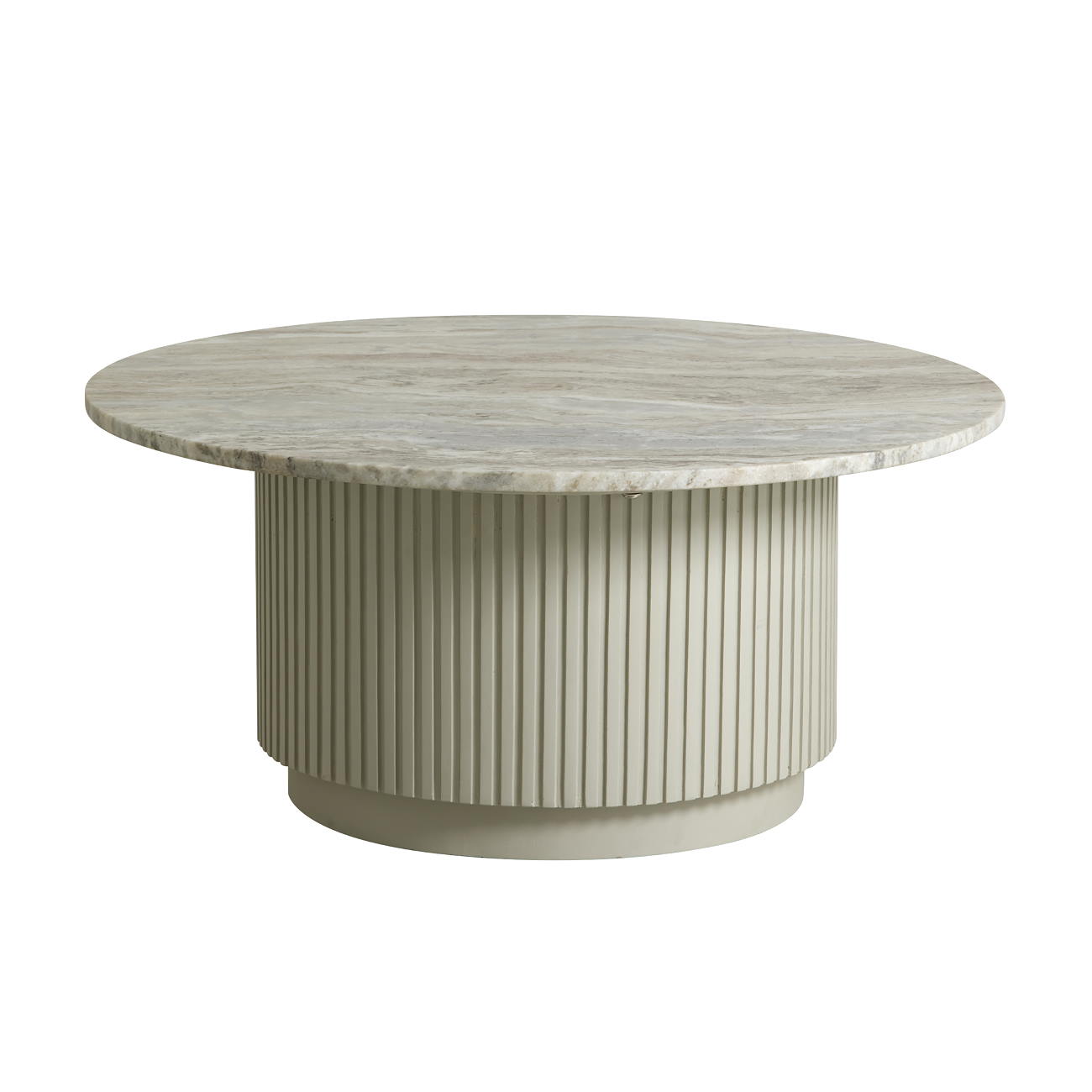 Pelarsoffbord marmor 75 cm Nordal