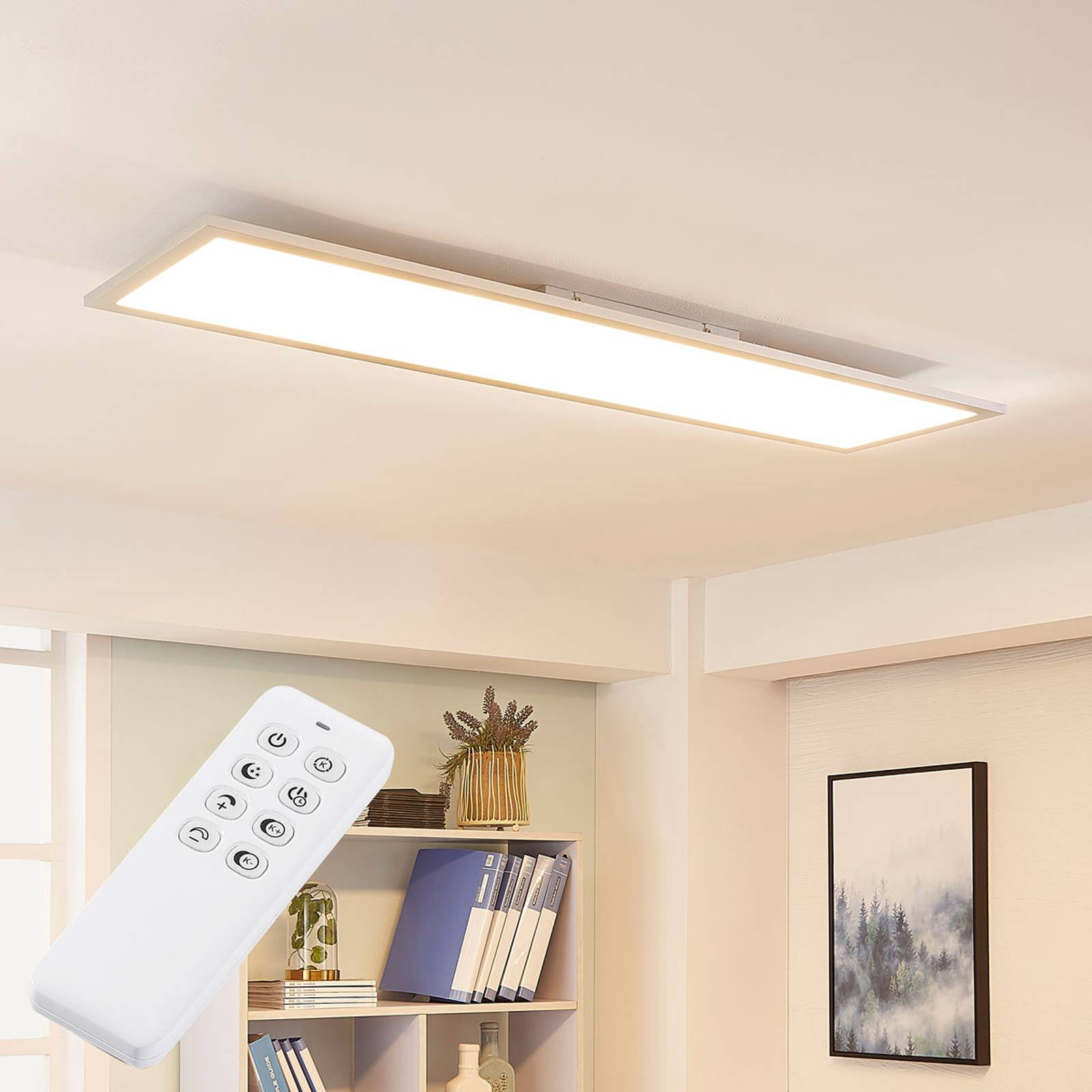Arcchio Lysander LED-panel, CCT 119 cm 58 W silver