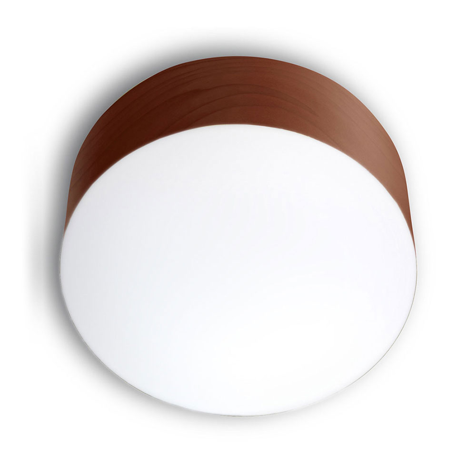 LZF Gea taklampa 0-10 V dim, Ø 20 cm, choklad