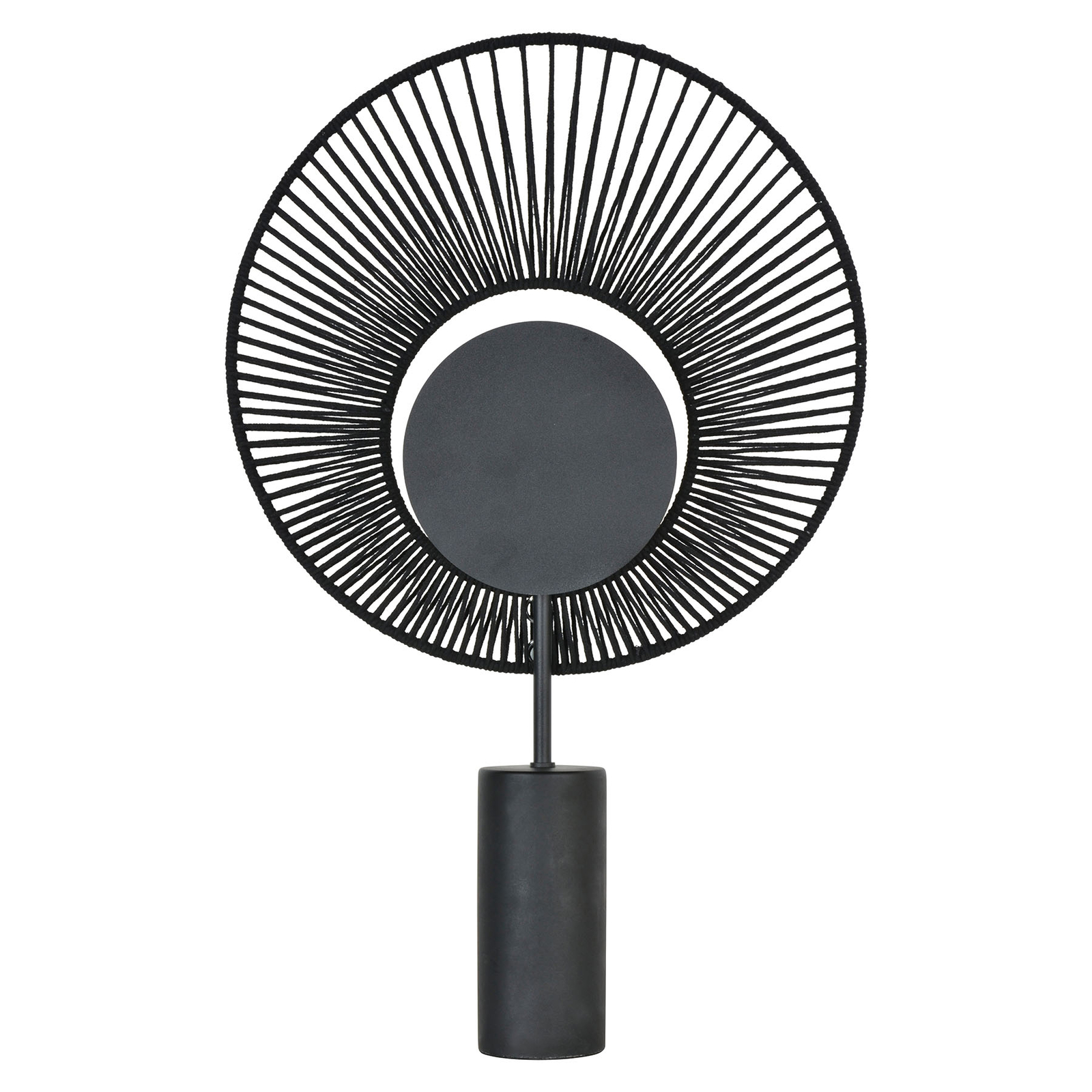 Forestier Oyster design-bordslampa, svart