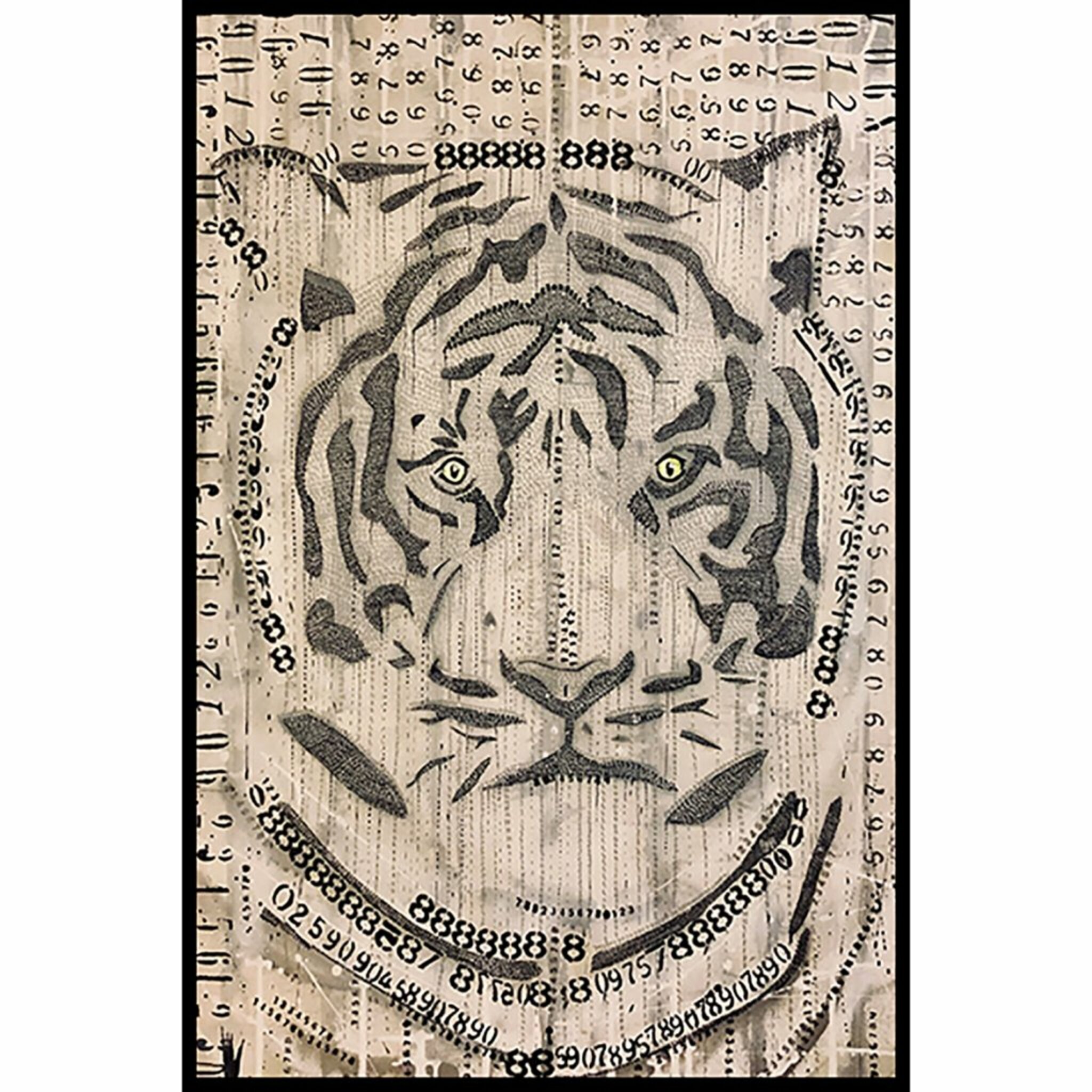 Abstract Tiger Poster