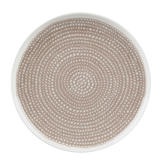 Marimekko - Siirtolapuutarha Tallrik 25 cm Vit/Beige