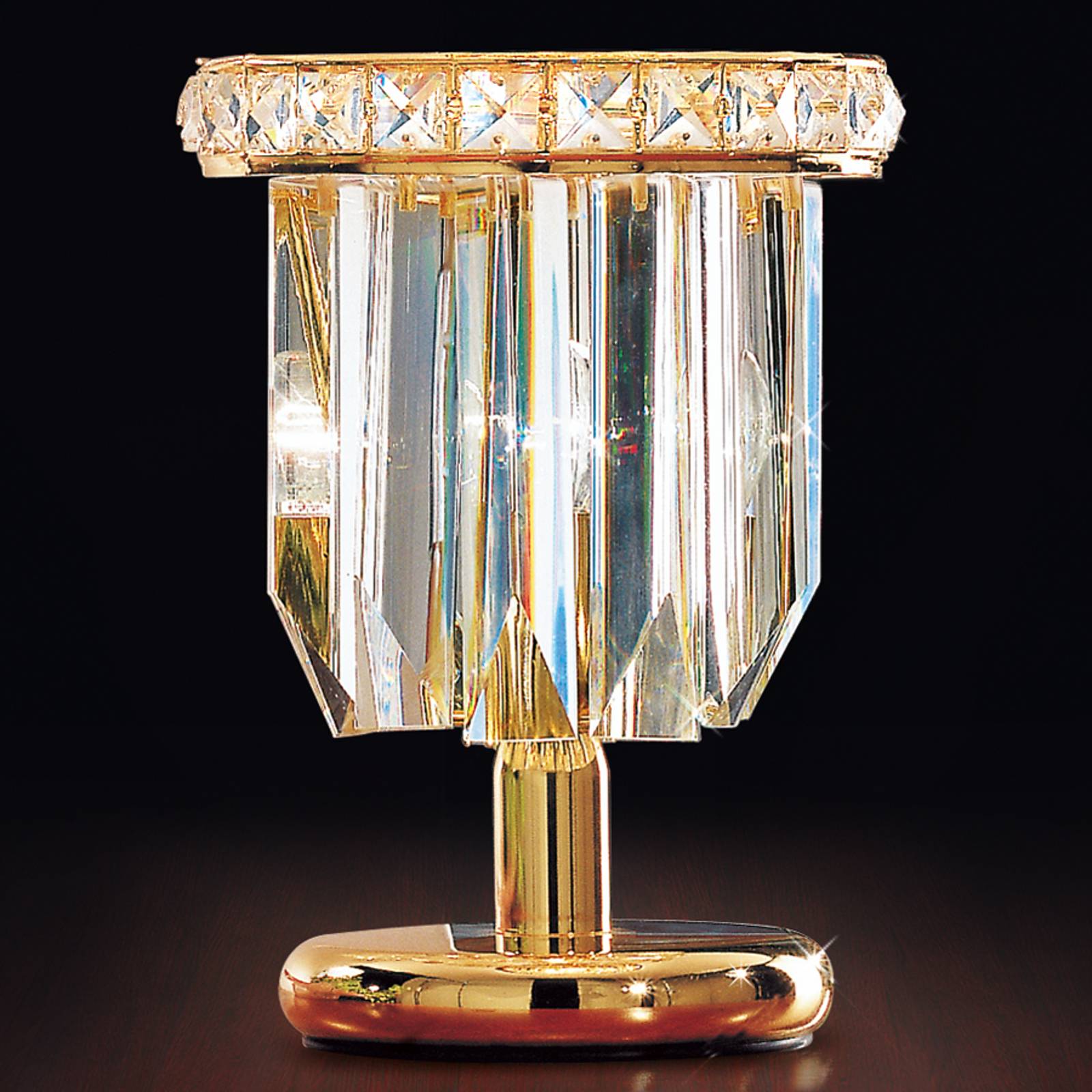 Bordslampa Cristalli 24 karat i guld