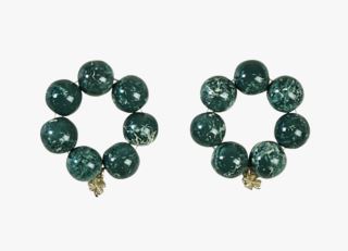 Pearl clower 2-pack servettringar grön