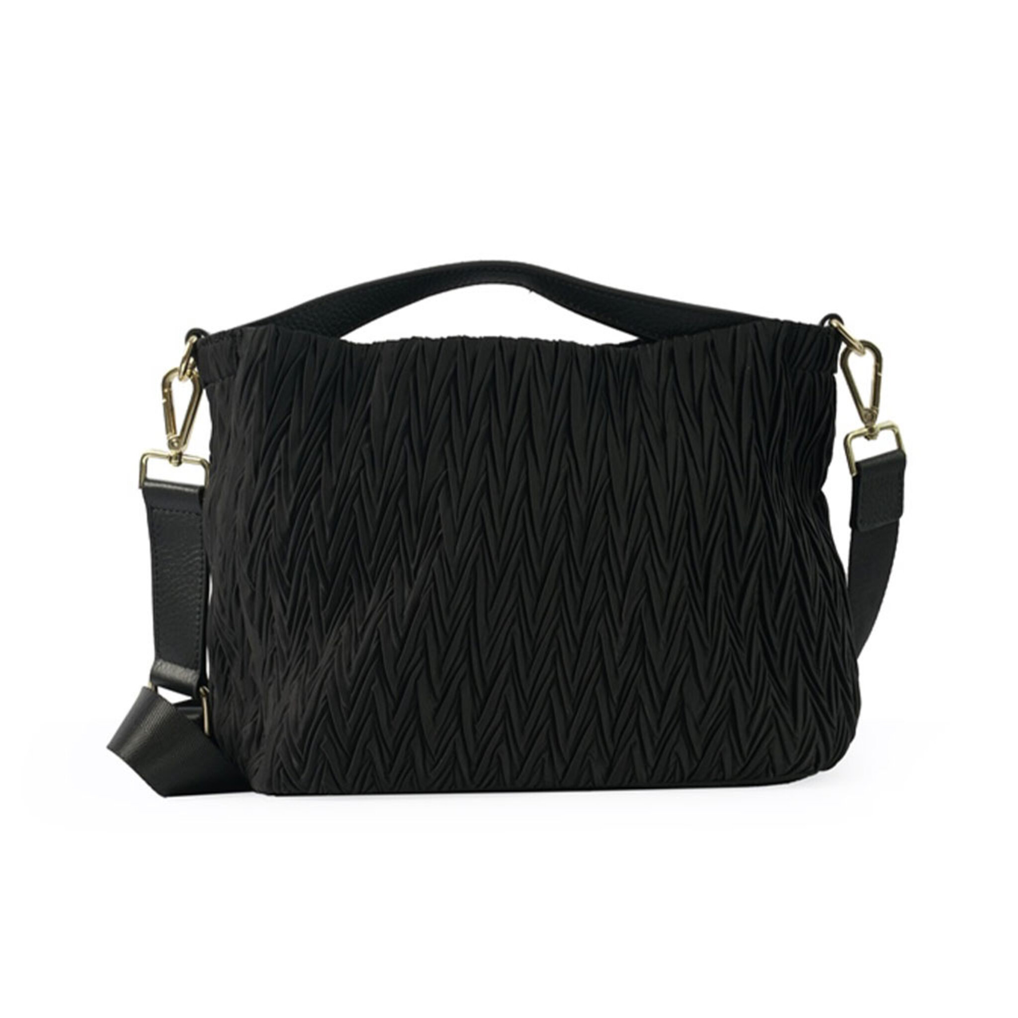 Pleated Small Shoulder Bag , ONE SIZE