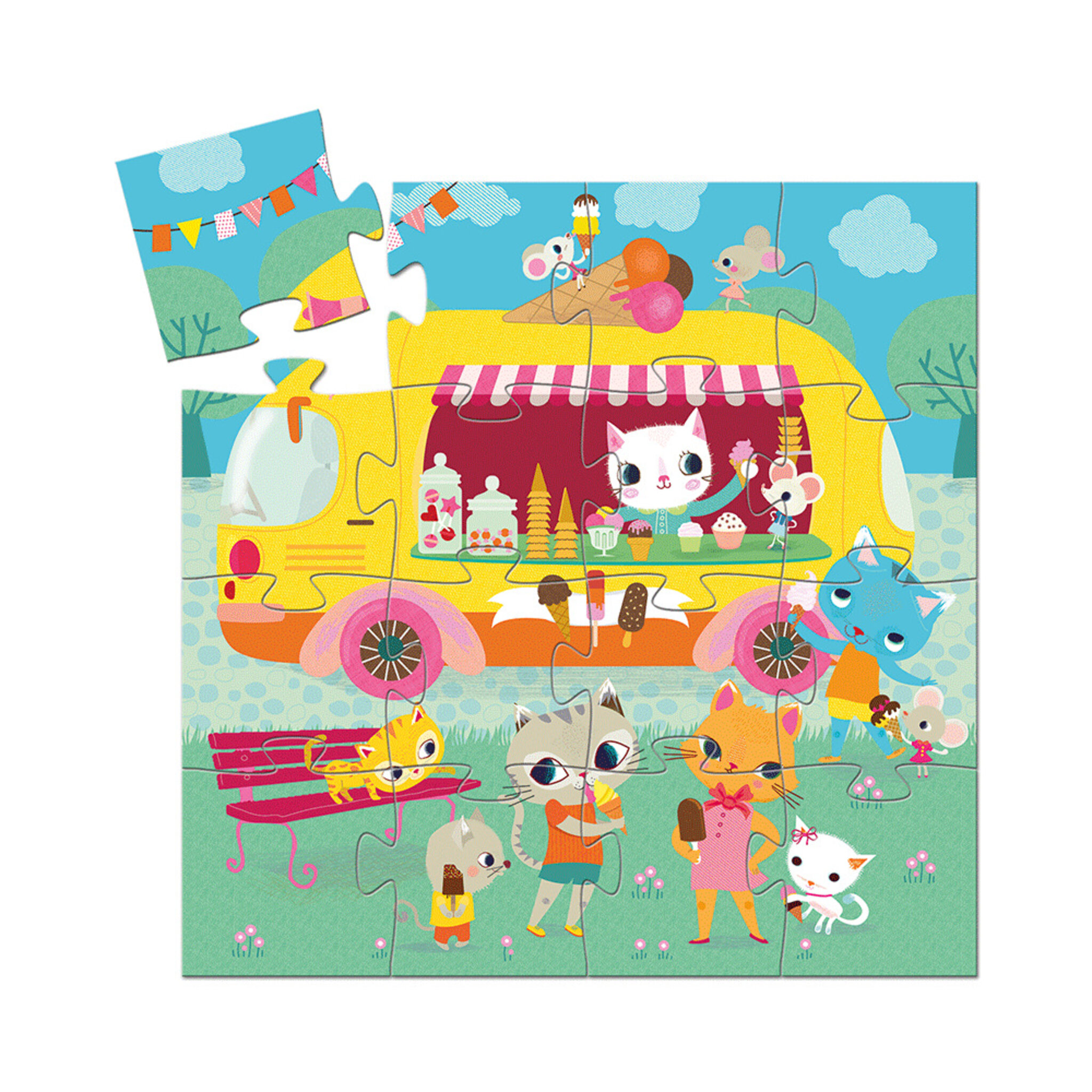 Siluettepussel, Ice cream truck
