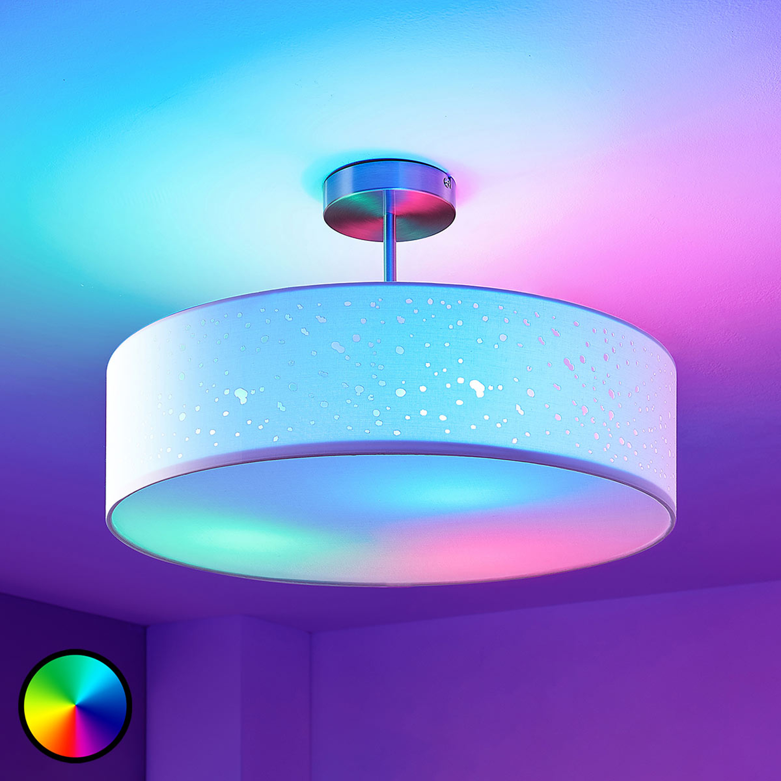 Lindby Smart LED-taklampa Alwine med avstånd