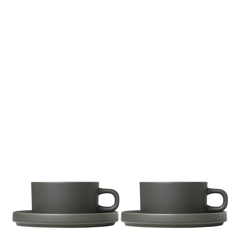 Blomus - Pilar Temugg med fat 2-pack Pewter