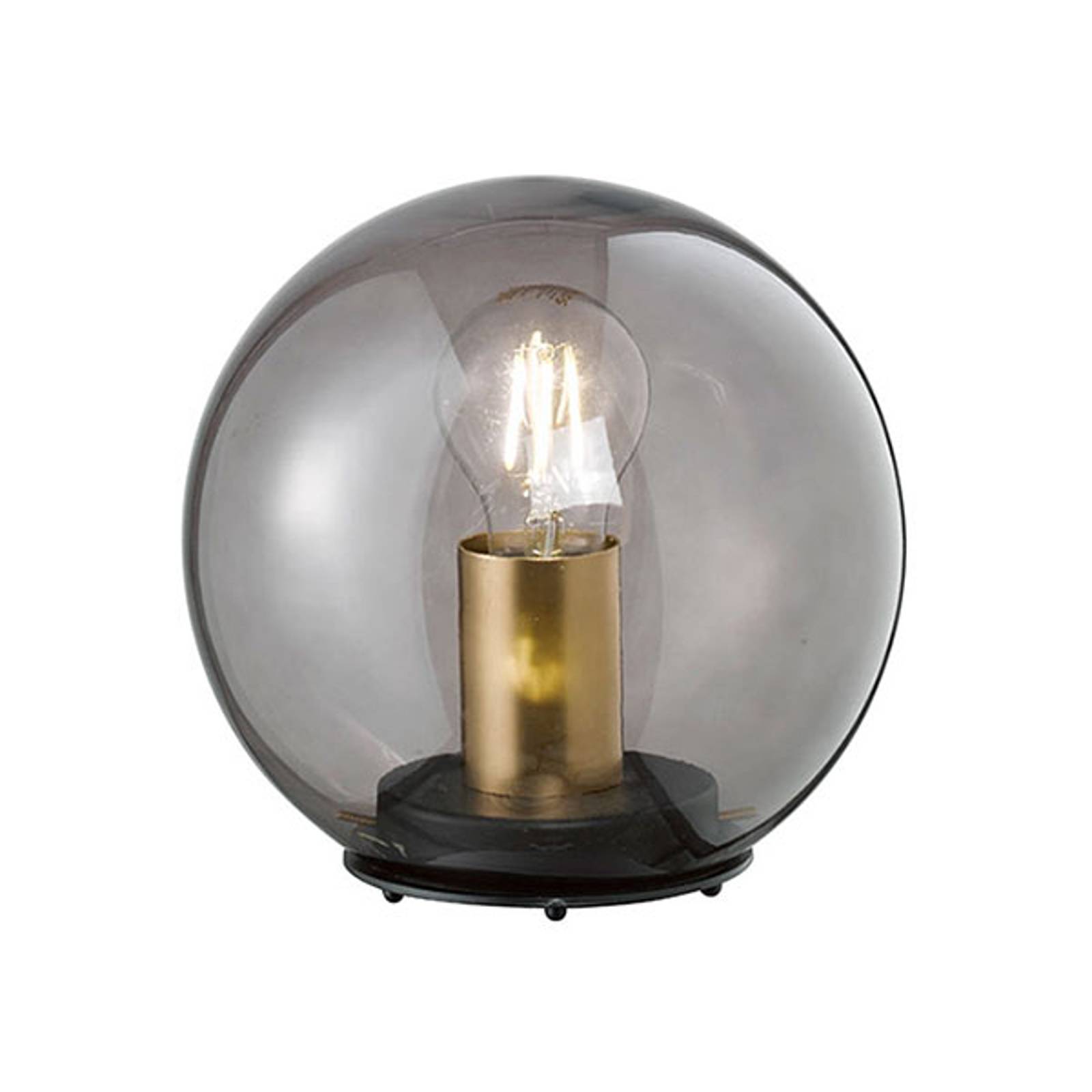 Bordslampa Dini med kulskärm av glas, 20 cm