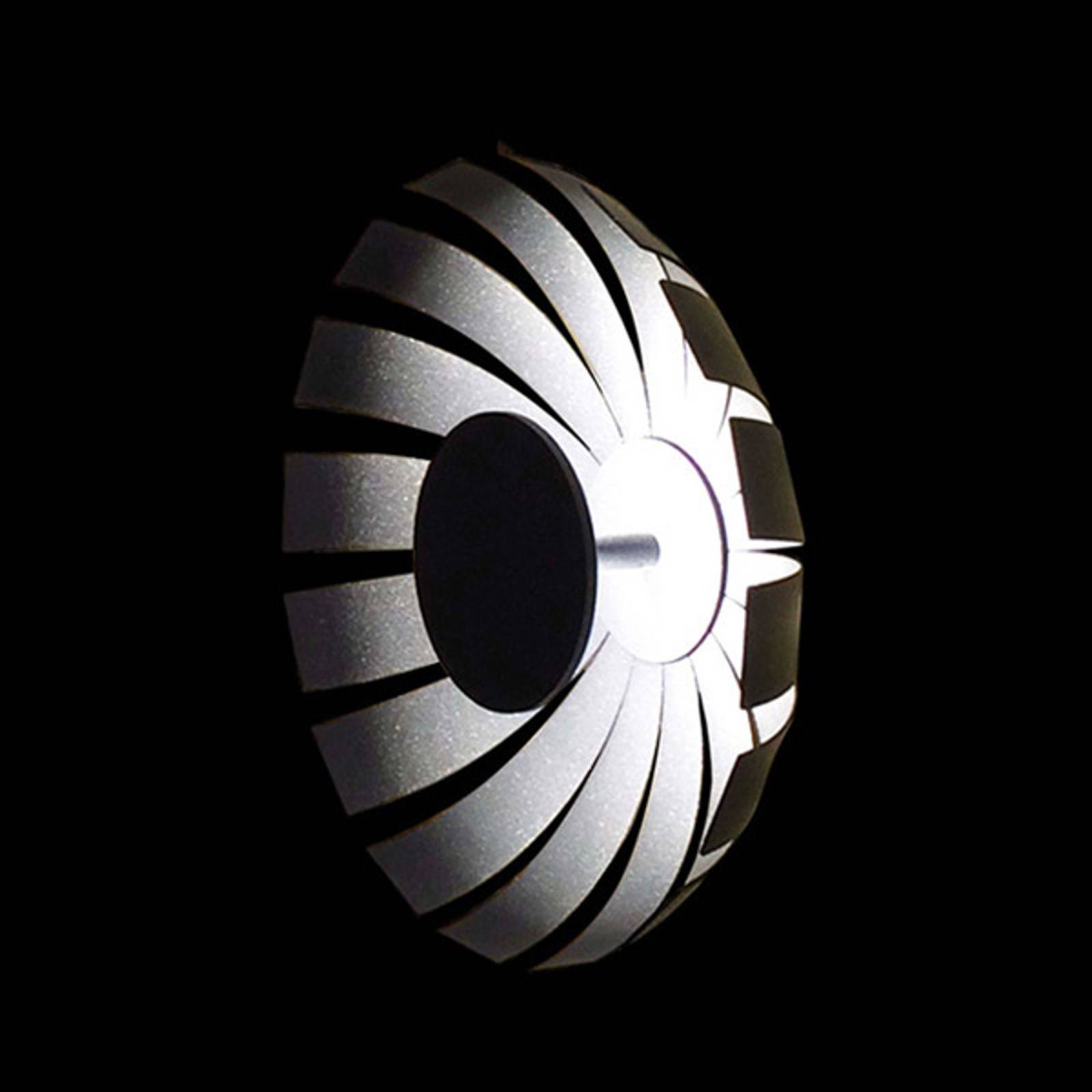 LED-designervägglampa Loto, antracit, 27 cm