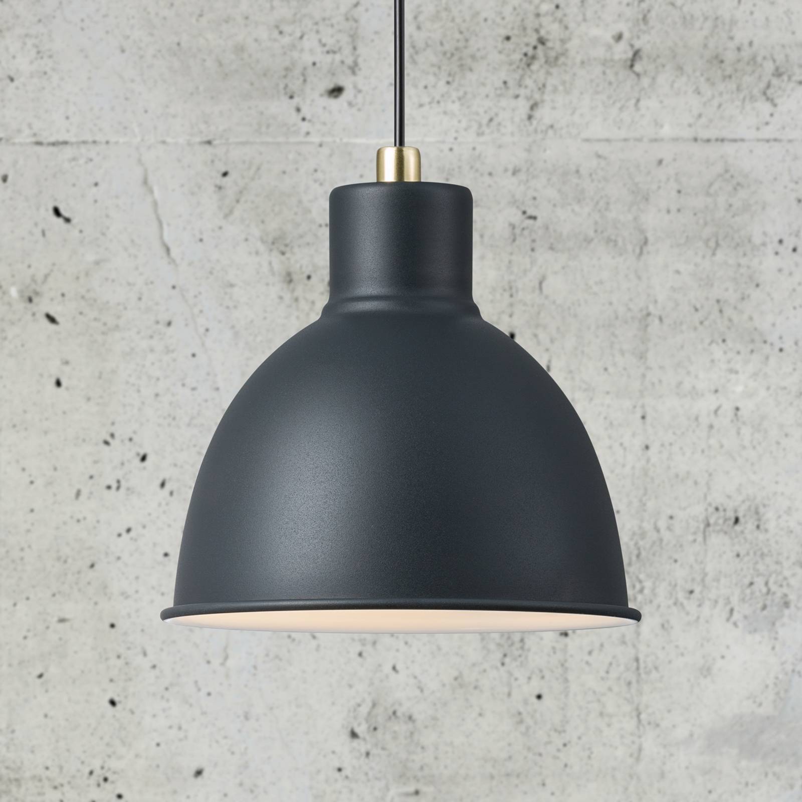 Pendellampa Pop Rough av metall, antracit