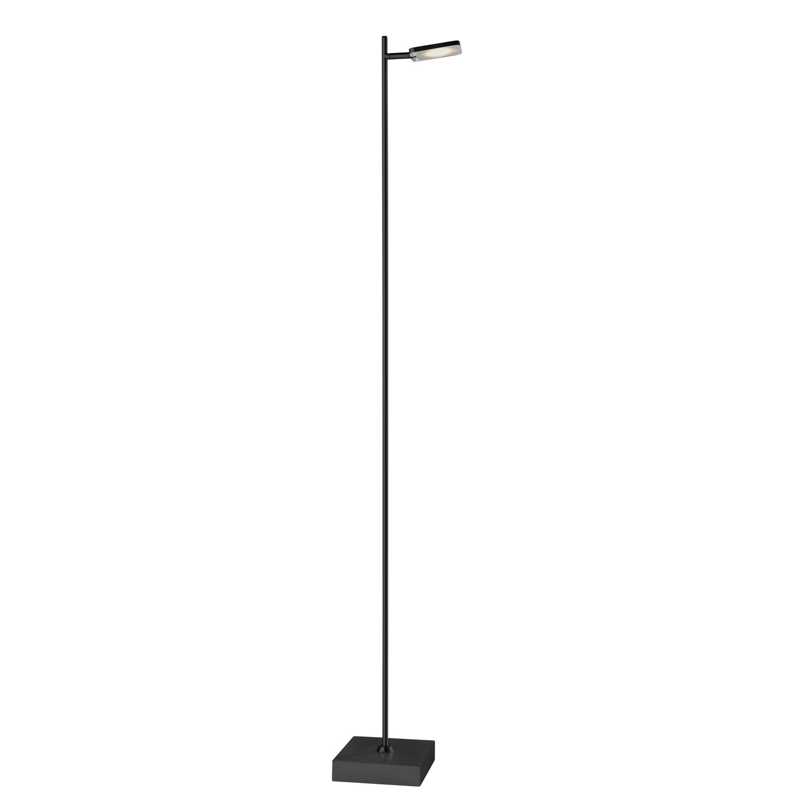 LED-golvlampa Quad, dimmer, 1 lampa, svart