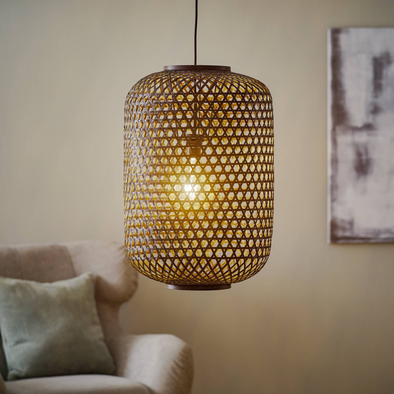 Schöner Wohnen Calla hänglampa svart Ø 40 cm