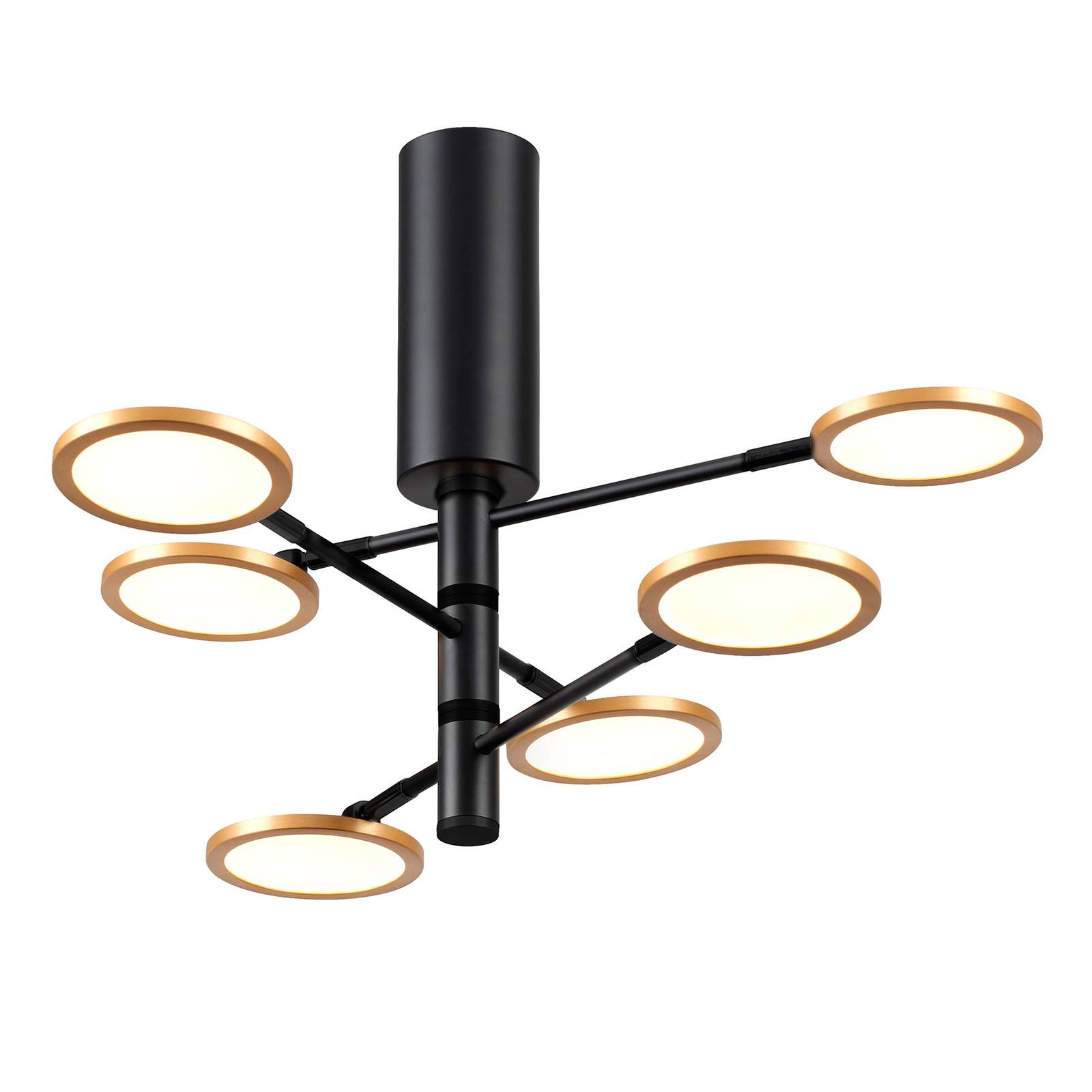 LED-taklampa Sparkle, Ø 60 cm, 6 lampor