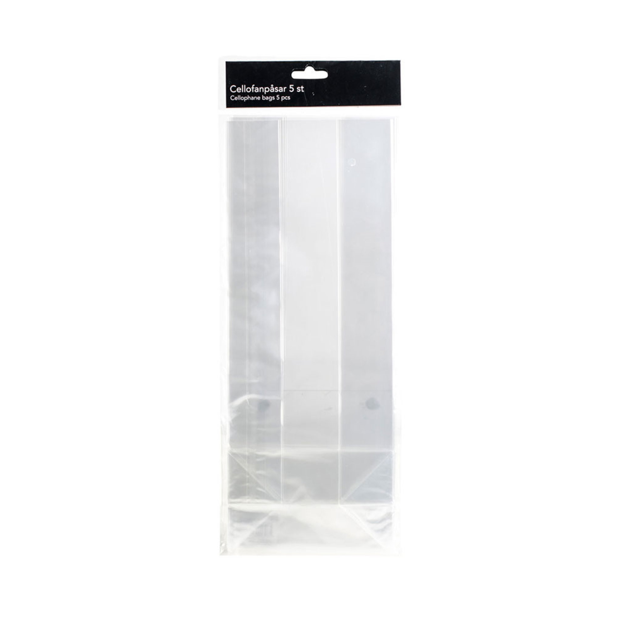 Cellofanpåse 5-pack, 37 cm, 14X37X8,5