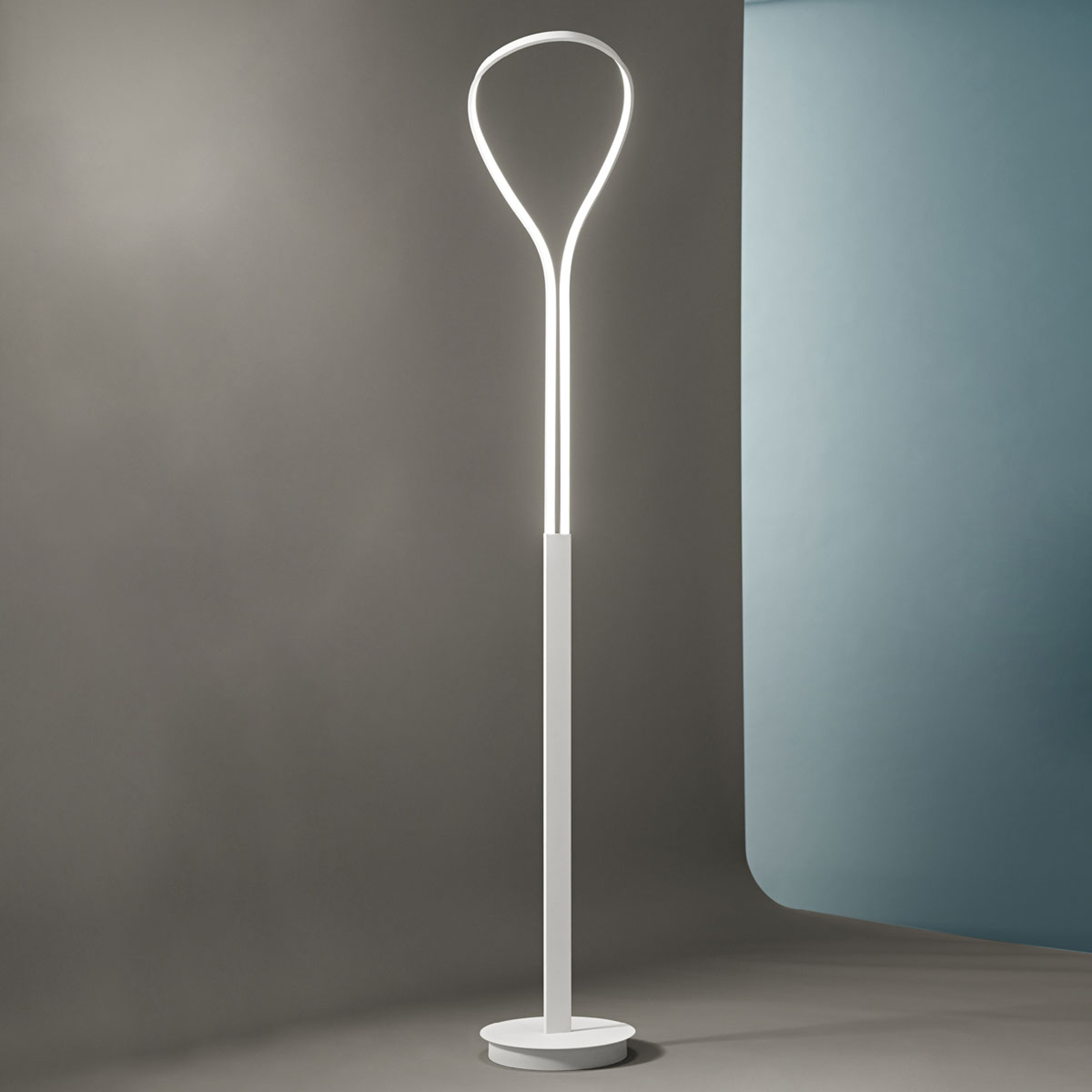 LED-golvlampa Blossom av aluminium