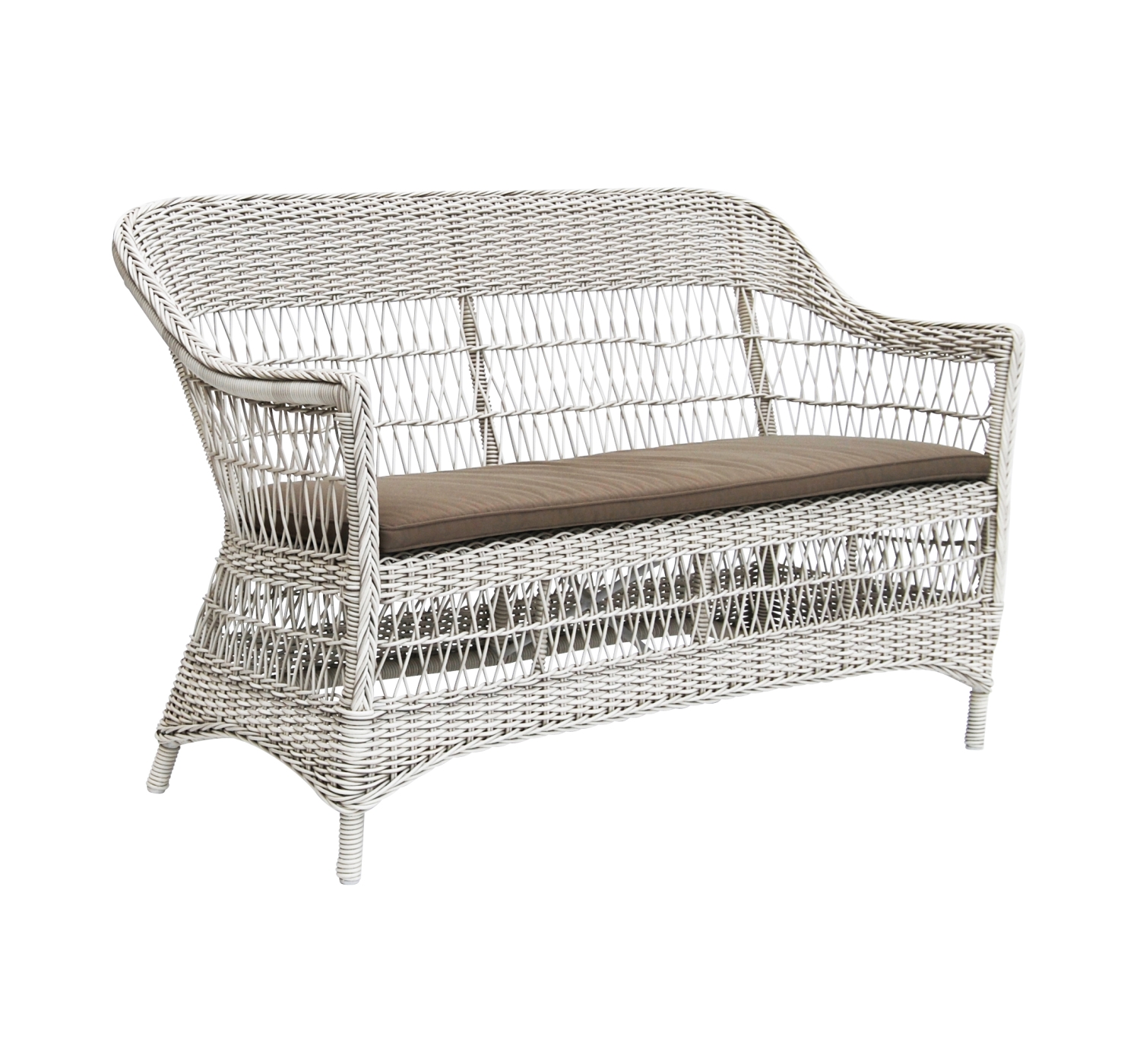 Rottingsoffa Charlot 2-sits vit, Sika-design