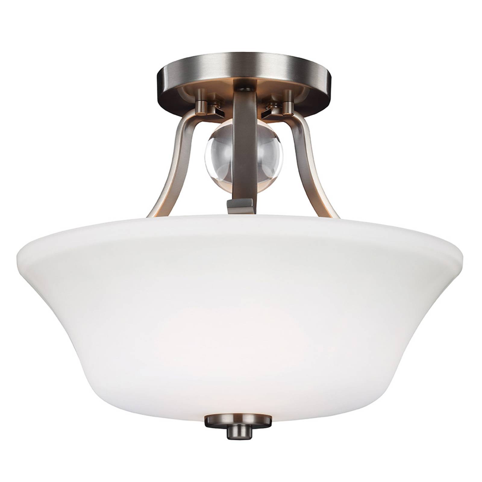 Avståndstaklampa Evington, nickel