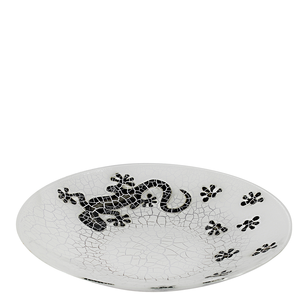 Nybro Crystal - Salamander Fat 39 cm Vit
