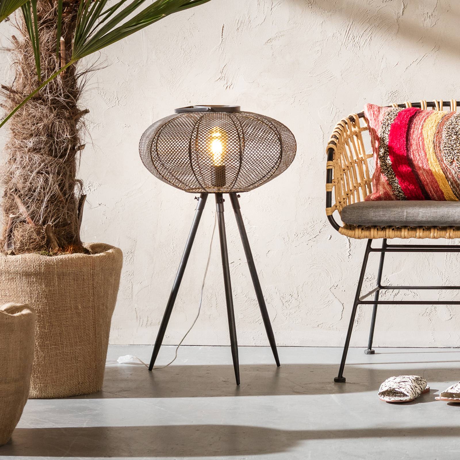 KARE Lampion golvlampa trebent