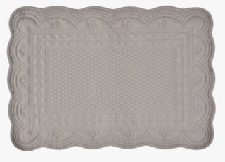 Scallop bordstablett beige