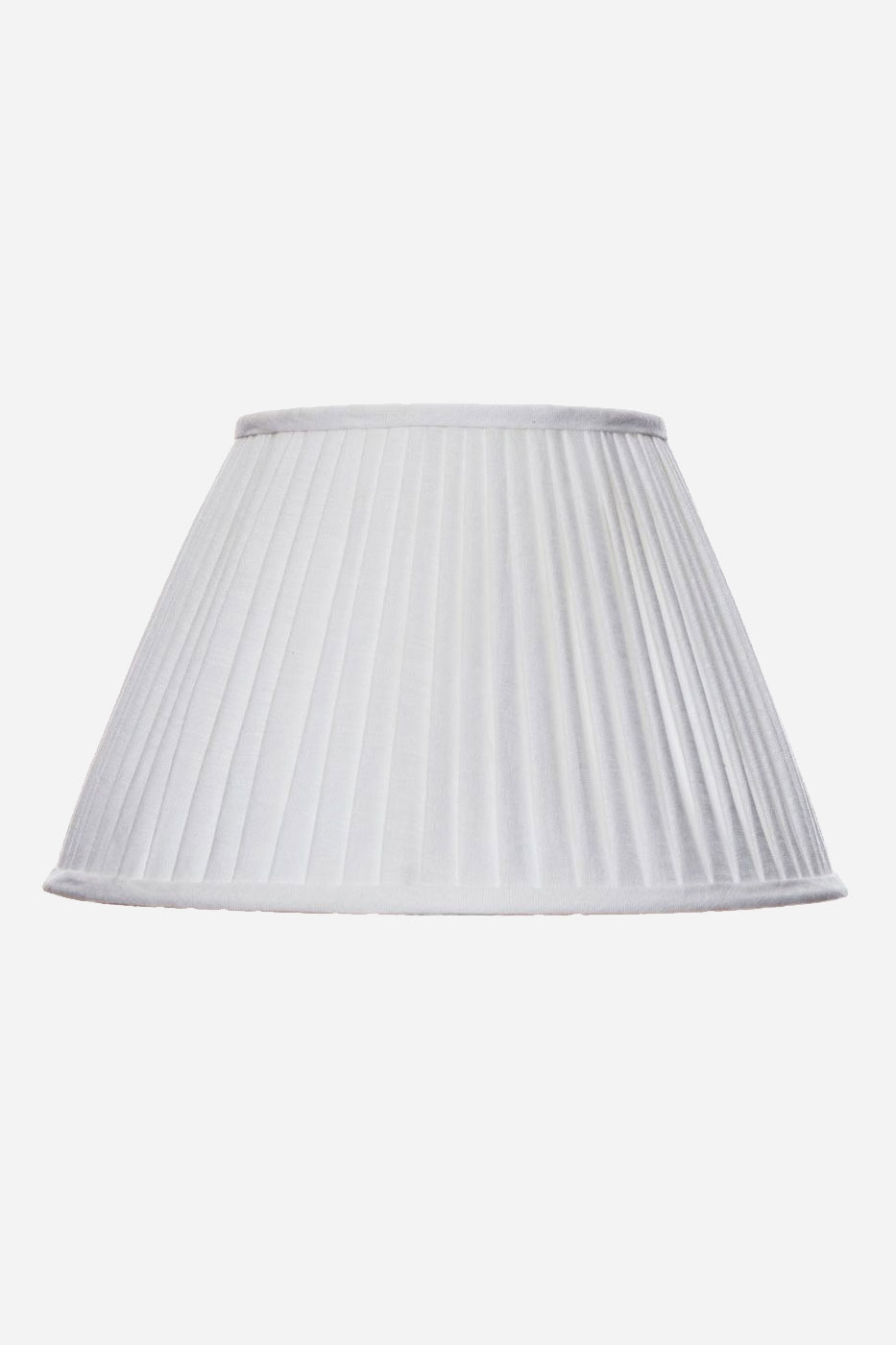 Lampskärm plisserad 40 cm vit linne