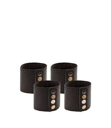 Nero Rivetti Servettring 4-pack