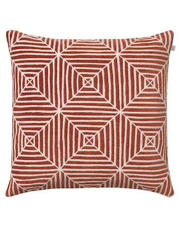 Kulgam Kuddfodral hand embroidered Velvet Rust 50x50cm