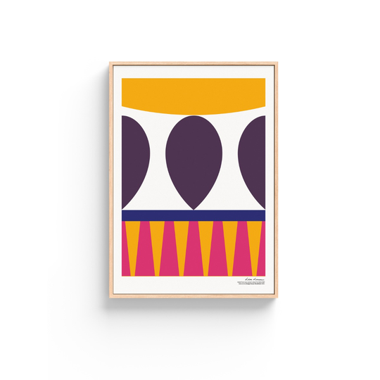 Design House Stockholm Bird´s 1967 Poster - no.1 Rosa/Gul