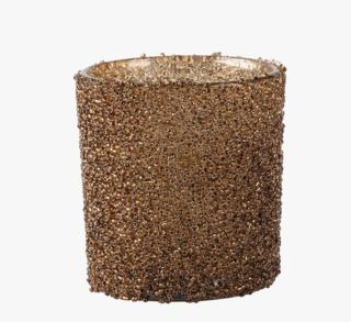 Sparkle värmeljushållare brun