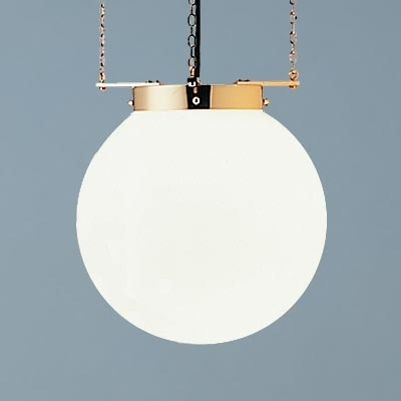 Hänglampa i Bauhaus-stil, mässing 30 cm