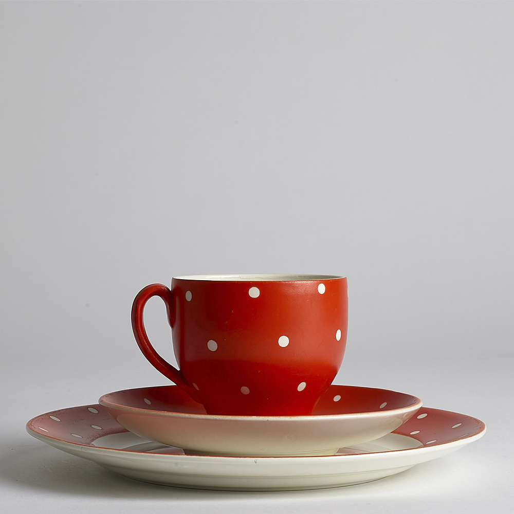 Vintage - SÅLD Amanita Kaffekopp/Fat 3 delar #1
