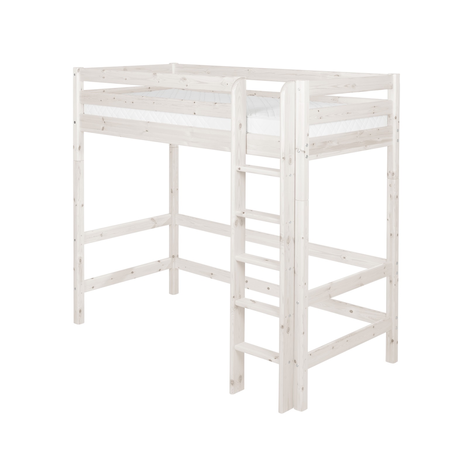 Hög loftsäng vit, FLEXA CLASSIC