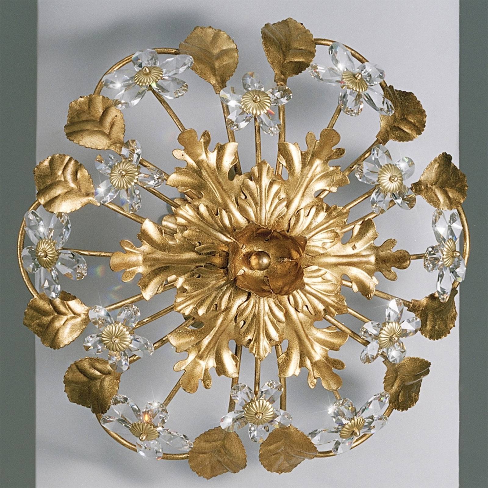 AREZZO taklampa med glasblommor
